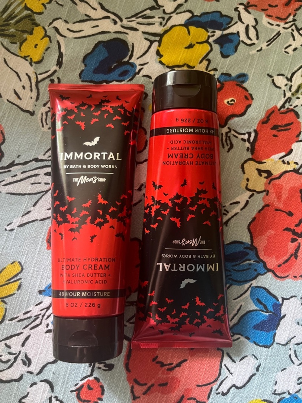Pair (2) Bath & Body Works Immortal Men's Body Cream